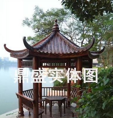 【戶外涼亭防腐木六角涼亭軟水瓦別墅景觀休閑古建筑戶涼亭廠家定制】價格_廠家_圖片 -