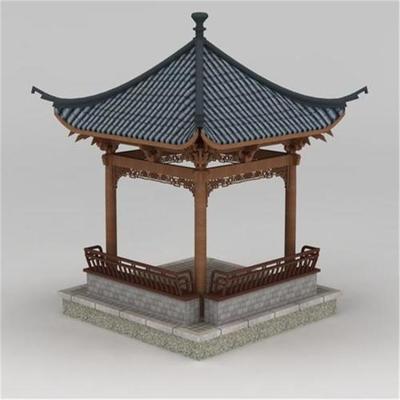 定制古建涼亭 石雕亭子雕刻 仿古建筑涼亭定制