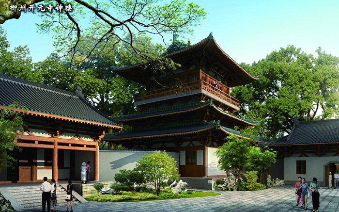 廣西柳州開元寺設(shè)計-柳州開元寺施工