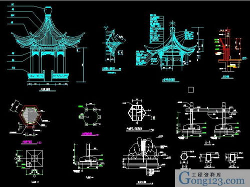 園林cad素材傳統(tǒng)園林古建筑之傳統(tǒng)六角亭下載 646.89k,rar格式 園林工程