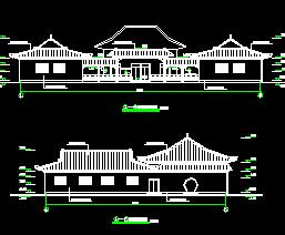 穆斯林教堂及公廁仿古建筑施工圖紙免費下載 園林古建