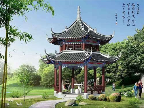 仿古廊亭推薦 古韻園林